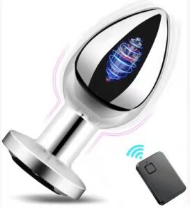 ST-1022 Wireless Stainless Steel Vibrating Butt Plug